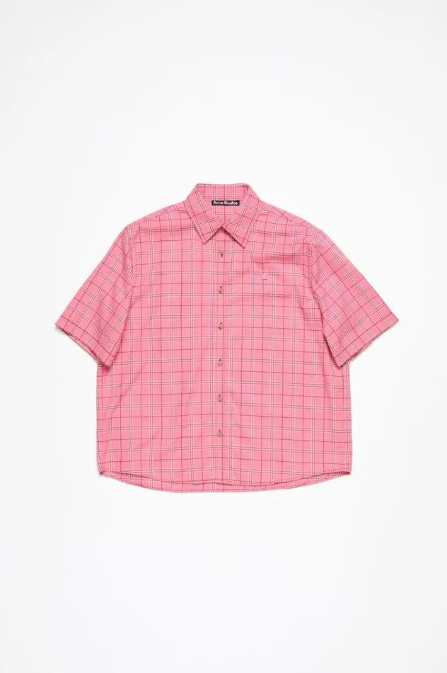 Acne Studios Buttonup Shirt Tango Pink Women Shirts and Blouses