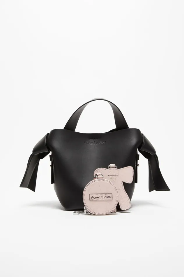 Acne Studios Coin Wallet And Bow Mirror Pastel Pink Women Small Leather Goods