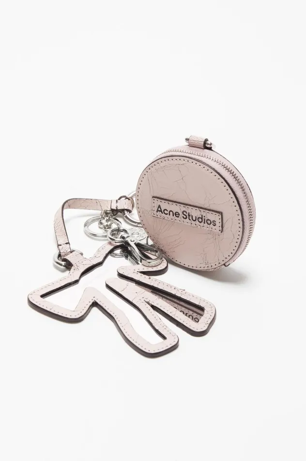 Acne Studios Coin Wallet And Bow Mirror Pastel Pink Women Small Leather Goods