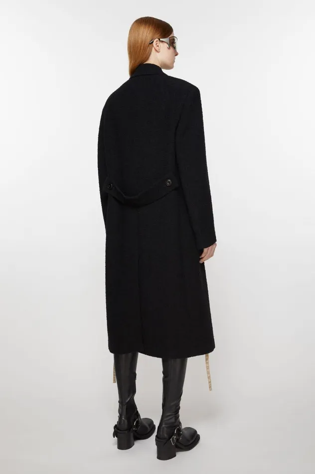 Acne Studios Doublebreasted Wool Coat Black Women Outerwear