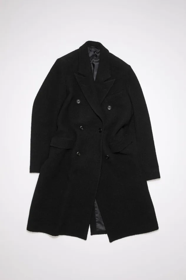 Acne Studios Doublebreasted Wool Coat Black Women Outerwear