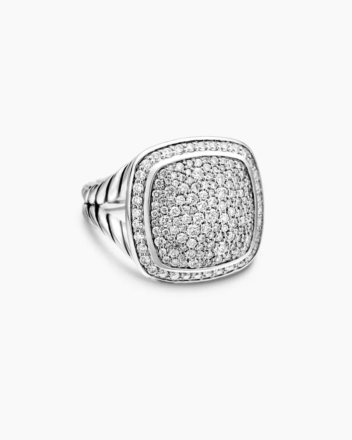 Albion Ring In Sterling Silver With Pav 14mm Women David Yurman Statement