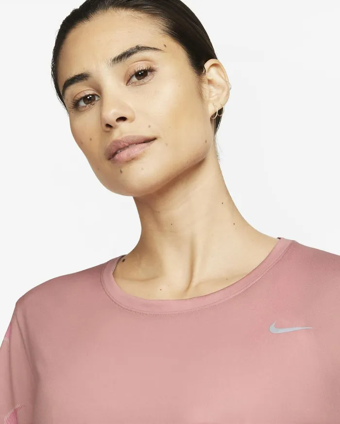 All Clothing Women Nike DriFIT Swoosh Red Stardust