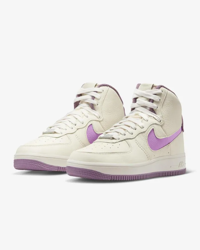 All Shoes Women Nike Air Force 1 Sculpt Pale Ivoryviolet Dustphantomrush Fuchsia