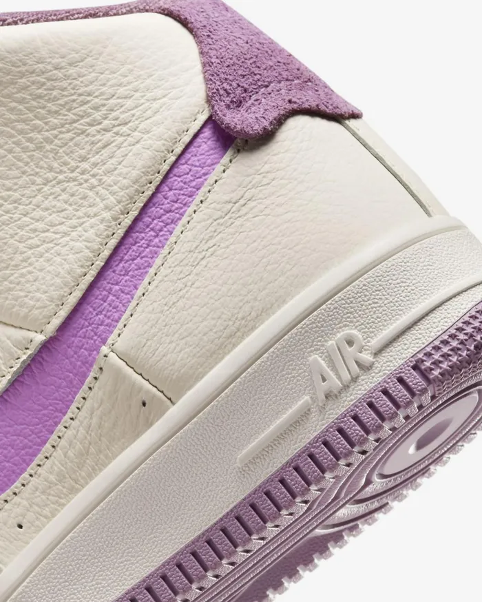 All Shoes Women Nike Air Force 1 Sculpt Pale Ivoryviolet Dustphantomrush Fuchsia