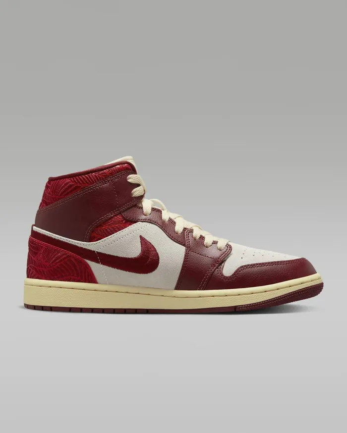 All Shoes Women Nike Air Jordan 1 Mid SE Team Redsailmuslinuniversity Red