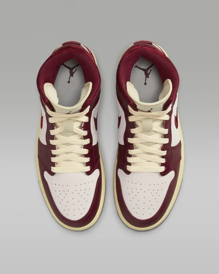 All Shoes Women Nike Air Jordan 1 Mid SE Team Redsailmuslinuniversity Red