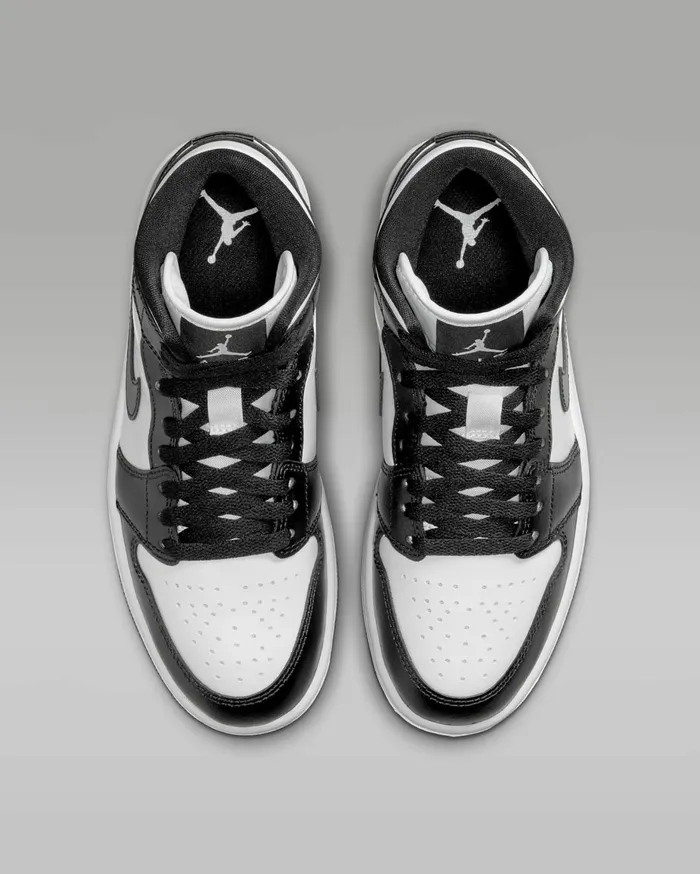 All Shoes Women Nike Air Jordan 1 Mid Whitewhiteblack