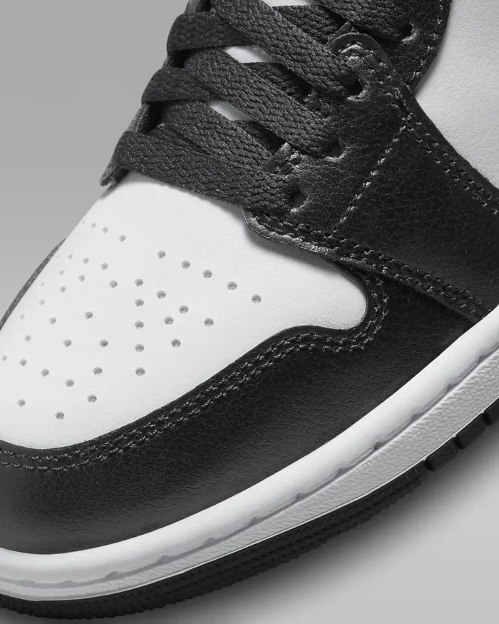 All Shoes Women Nike Air Jordan 1 Mid Whitewhiteblack