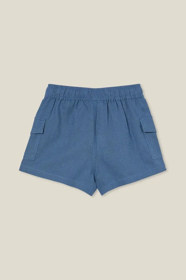 Baby Bottoms Cotton On Jerry Relaxed Cargo Short Petty Blue Baby Bottoms Cotton On Jerry Relaxed Cargo Short Petty Blue