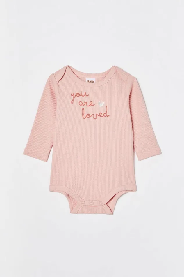 Baby Rompers and Bubbysuits Cotton On Organic Newborn Pointelle Long Sleeve Bubbysuit Zephyryou Are Loved Baby Rompers and Bubbysuits Cotton On Organic Newborn Pointelle Long Sleeve Bubbysuit Zephyryou Are Loved