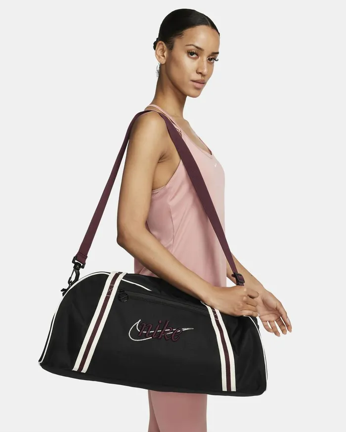 Bags And Backpacks Women Nike Gym Club Blacksailnight Maroon