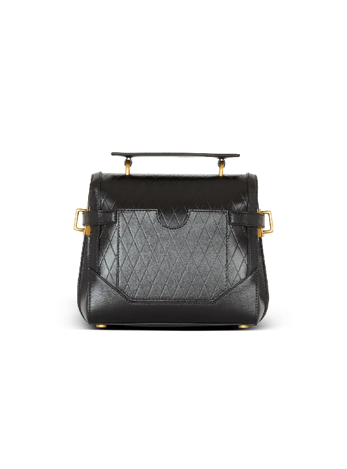 Balmain Handbags Women BBuzz 23 Bag In Diamondembossed Calfskin Black