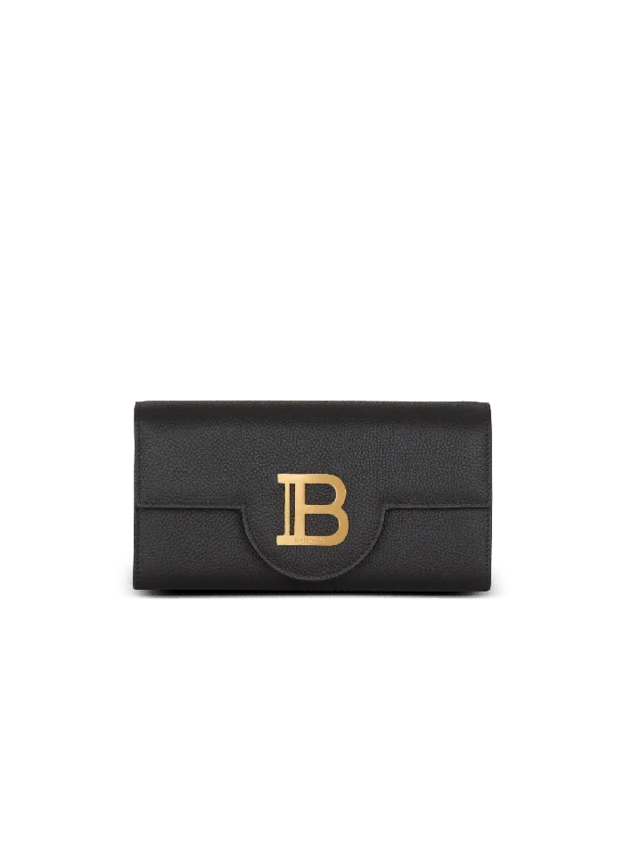 Balmain Small Leather Goods Women BBuzz Wallet On Chain In Grained Leather Black Balmain Small Leather Goods Women BBuzz Wallet On Chain In Grained Leather Black