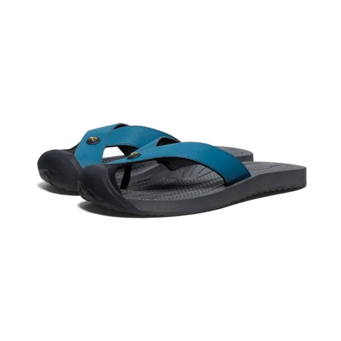 Barbados Legion BlueAntique Moss Leather FlipFlop Men KEEN Sandals Barbados Legion BlueAntique Moss Leather FlipFlop Men KEEN Sandals