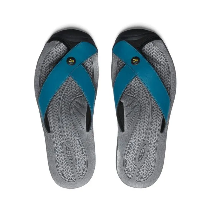 Barbados Legion BlueAntique Moss Leather FlipFlop Men KEEN Sandals Barbados Legion BlueAntique Moss Leather FlipFlop Men KEEN Sandals