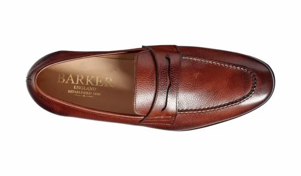 Barker Shoes Ledley 8211 Cherry Grain Loafer Cherry Grain Loafer Mens