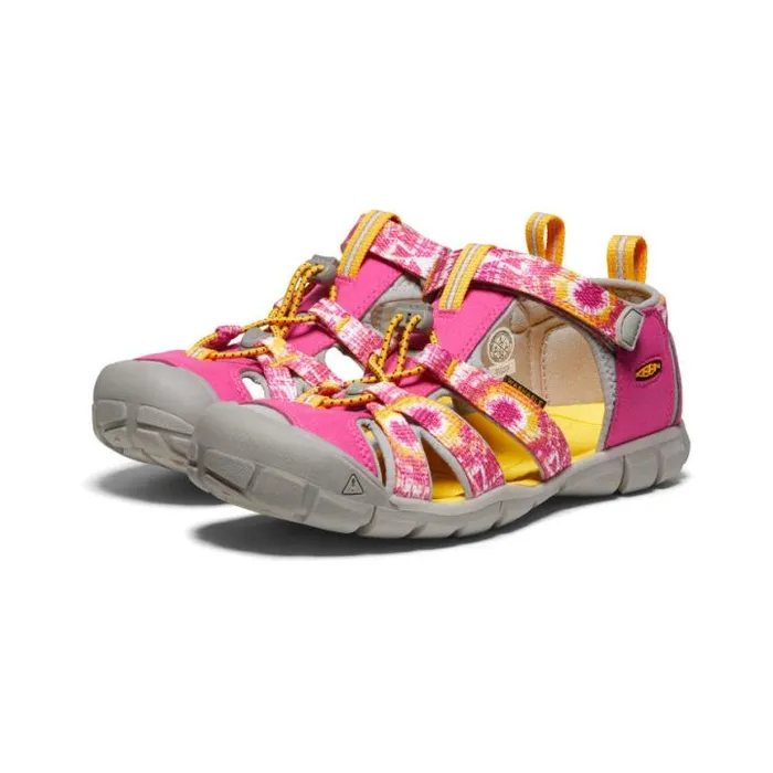 Big Kids039 Yellow Print Water Sandals 8211 Seacamp II CNX Kids KEEN Water Big Kids039 Yellow Print Water Sandals 8211 Seacamp II CNX Kids KEEN Water