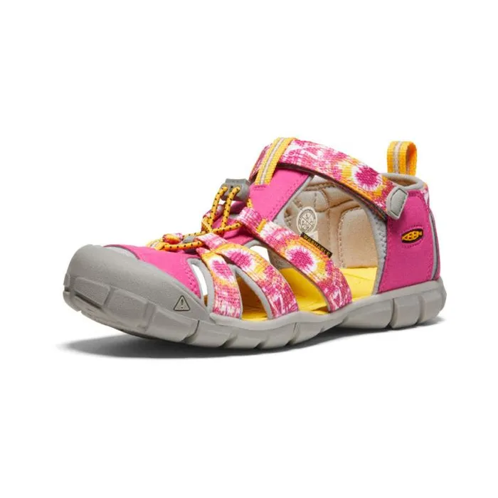 Big Kids039 Yellow Print Water Sandals 8211 Seacamp II CNX Kids KEEN Water Big Kids039 Yellow Print Water Sandals 8211 Seacamp II CNX Kids KEEN Water