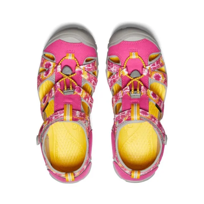 Big Kids039 Yellow Print Water Sandals 8211 Seacamp II CNX Kids KEEN Water Big Kids039 Yellow Print Water Sandals 8211 Seacamp II CNX Kids KEEN Water
