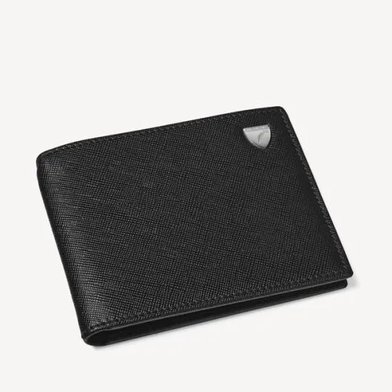 Billfold RFID Wallet Black Saffiano Men Aspinal Of London RFID Wallets