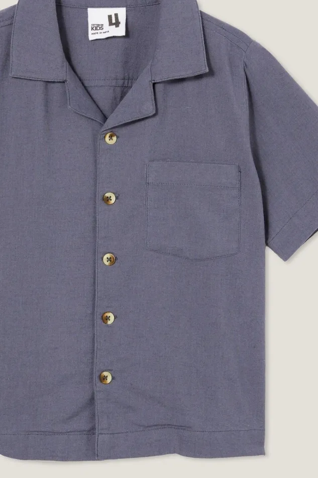 Boys Shirts Cotton On Cabana Short Sleeve Shirt Vintage Navy Boys Shirts Cotton On Cabana Short Sleeve Shirt Vintage Navy