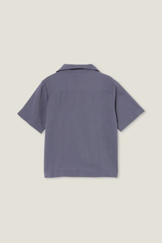 Boys Shirts Cotton On Cabana Short Sleeve Shirt Vintage Navy Boys Shirts Cotton On Cabana Short Sleeve Shirt Vintage Navy