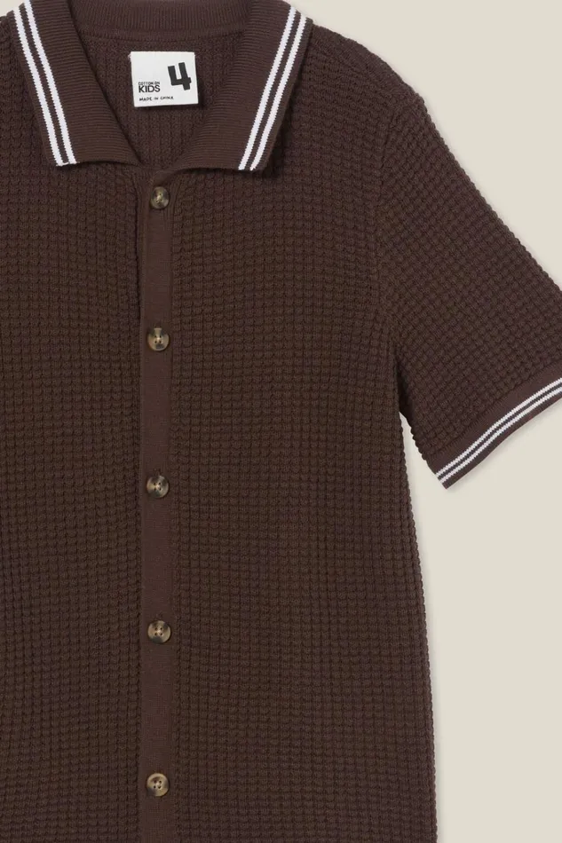 Boys Shirts Cotton On Knitted Short Sleeve Shirt Hot Choccywaffle Knit Boys Shirts Cotton On Knitted Short Sleeve Shirt Hot Choccywaffle Knit