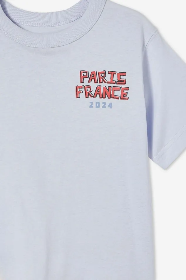 Boys Tops and TShirts Cotton On Jonny Short Sleeve Print Tee Morning Blueparis France Boys Tops and TShirts Cotton On Jonny Short Sleeve Print Tee Morning Blueparis France