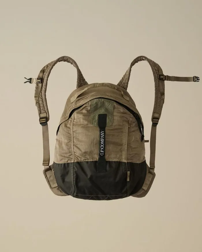 CP Company Backpacks and Waistbag Nylon B Rounded Backpack Walnut Beige 8211 Man CP Company Backpacks and Waistbag Nylon B Rounded Backpack Walnut Beige 8211 Man