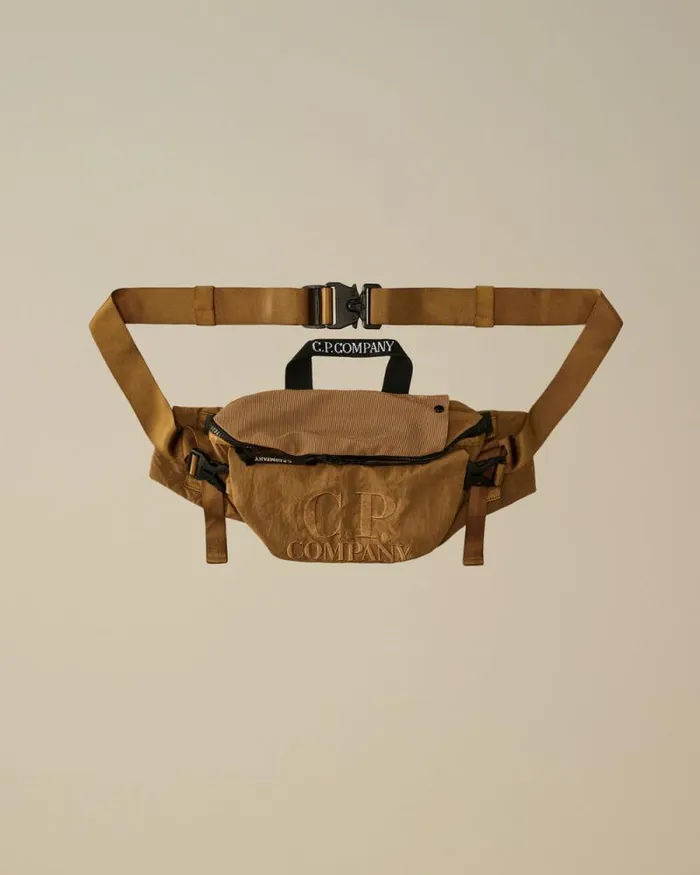 CP Company Backpacks and Waistbag Plain Paper Touch Logo Waistbag Toffee Beige 8211 Man CP Company Backpacks and Waistbag Plain Paper Touch Logo Waistbag Toffee Beige 8211 Man