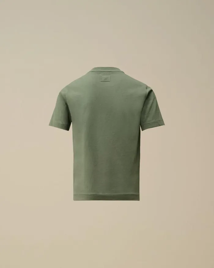 CP Company Clothing 48 U16 Cotton Jersey 301 Logo TShirt Artichoke Green 8211 Kids