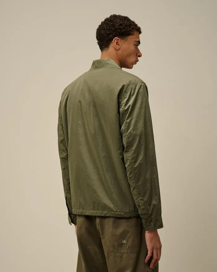 CP Company Overshirt ChromeR Utility Overshirt Grape Leaf Green 8211 Man
