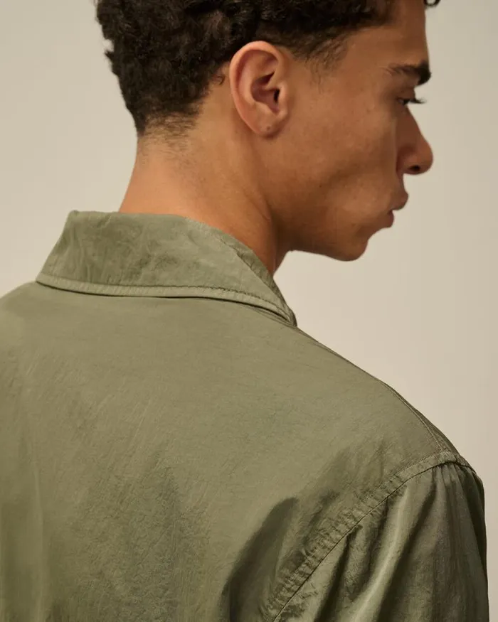 CP Company Overshirt ChromeR Utility Overshirt Grape Leaf Green 8211 Man