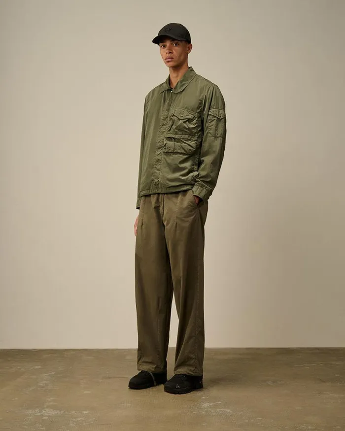 CP Company Overshirt ChromeR Utility Overshirt Grape Leaf Green 8211 Man