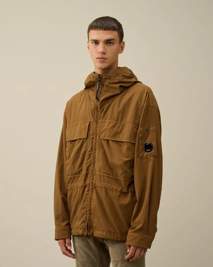 CP Company Overshirt TaylonP Hooded Overshirt Toffee Beige 8211 Man