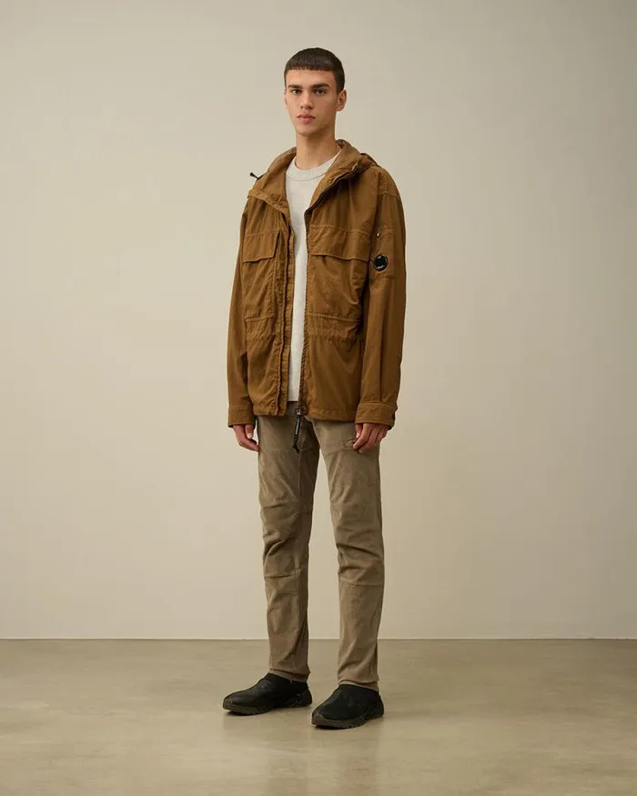 CP Company Overshirt TaylonP Hooded Overshirt Toffee Beige 8211 Man