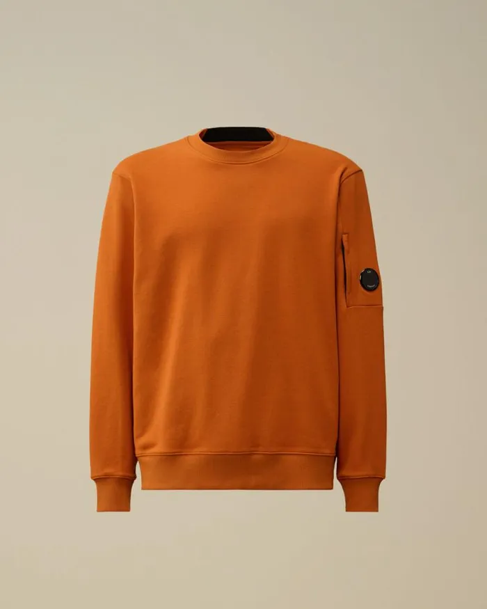 CP Company Sweatshirts Diagonal Raised Fleece Crew Neck Lens Sweatshirt Bombay Brown 8211 Man CP Company Sweatshirts Diagonal Raised Fleece Crew Neck Lens Sweatshirt Bombay Brown 8211 Man