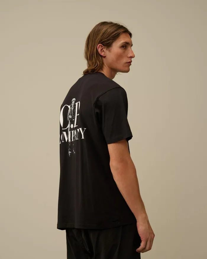 CP Company Tshirts and Polo 301 Jersey Bold British Sailor TShirt Black 8211 Man