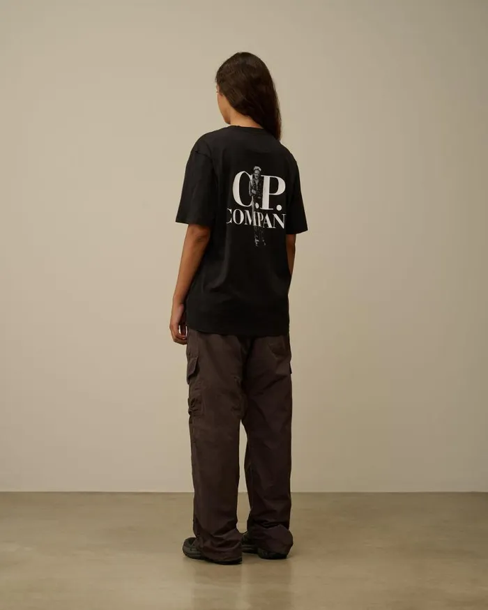 CP Company Tshirts and Polo 301 Jersey Bold British Sailor TShirt Black 8211 Man