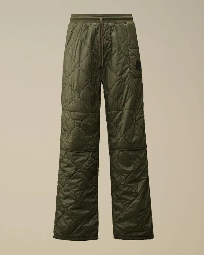 CP Company Tracksuits and Shorts Diagonal Raised Fleece Mixed Quilted Sweatpants Grape Leaf Green 8211 Man CP Company Tracksuits and Shorts Diagonal Raised Fleece Mixed Quilted Sweatpants Grape Leaf Green 8211 Man