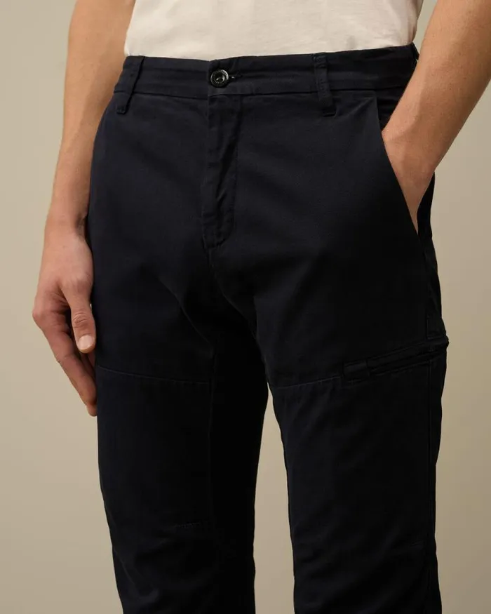 CP Company Trousers Vintage Army Structure Ergonomic Pants Total Eclipse Blue 8211 Man