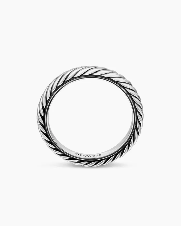 Cable Collectibles Stack Ring In Sterling Silver 3mm Women David Yurman Petite Cable Collectibles Stack Ring In Sterling Silver 3mm Women David Yurman Petite