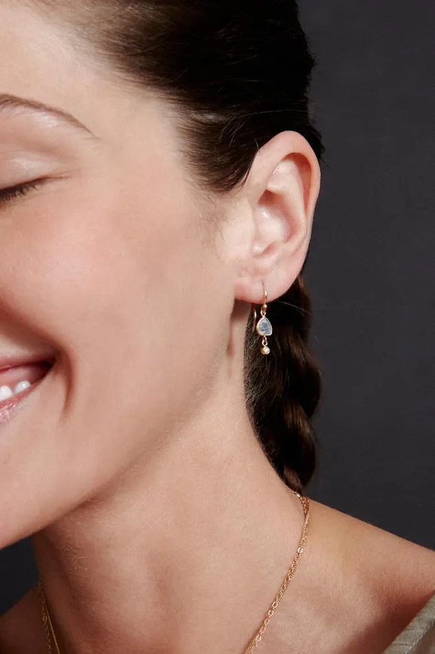 Chan Luu 14k Fine Women 14k Annalise Earrings Black Diamond