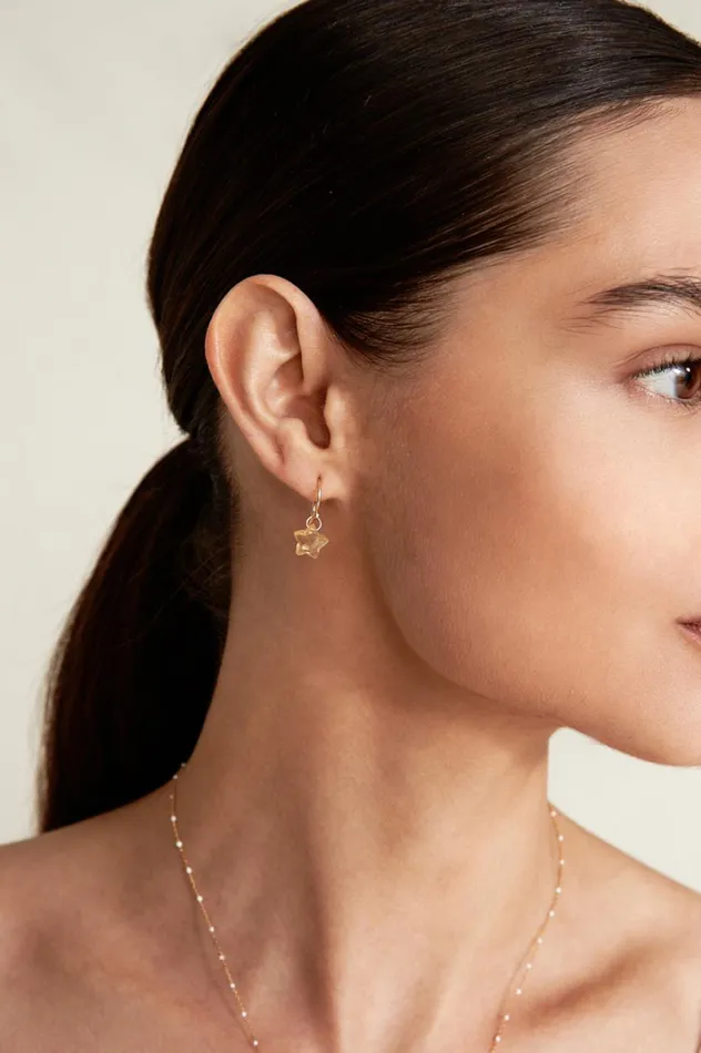 Chan Luu 14k Fine Women 14k Stella Earrings Citrine