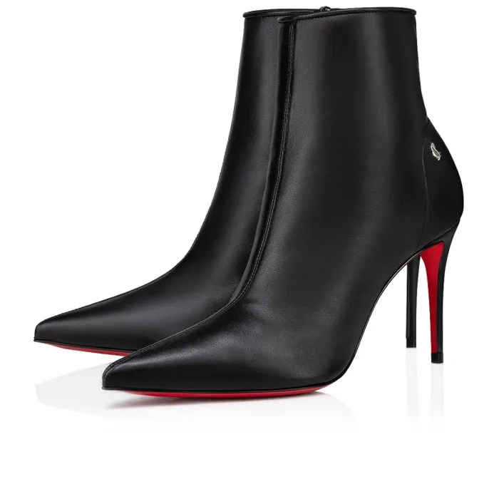 Christian Louboutin Boots Women Sporty Kate Booty 85 Mm Low Boots 8211 Nappa Leather 8211 Black Christian Louboutin Boots Women Sporty Kate Booty 85 Mm Low Boots 8211 Nappa Leather 8211 Black