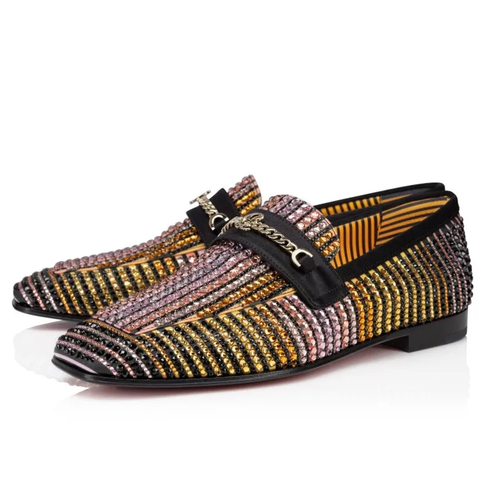 Christian Louboutin Flats and Loafers Women MJ Moc Strass Aftersun Loafers 8211 Aftersun Printed Crepe Satin 8211 Multicolor Christian Louboutin Flats and Loafers Women MJ Moc Strass Aftersun Loafers 8211 Aftersun Printed Crepe Satin 8211 Multicolor
