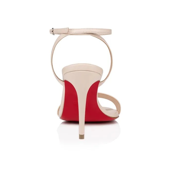 Christian Louboutin Sandals and Slides Women Loubigirl 85 Mm Sandals 8211 Nappa Leather 8211 Leche