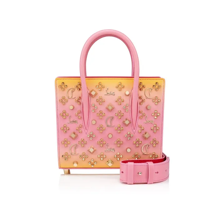 Christian Louboutin Shoulder Bags Women Paloma Mini Top Handle Bag 8211 Gradient Calf Leather And Spikes Loubinthesky 8211 Degraftersun Christian Louboutin Shoulder Bags Women Paloma Mini Top Handle Bag 8211 Gradient Calf Leather And Spikes Loubinthesky 8211 Degraftersun