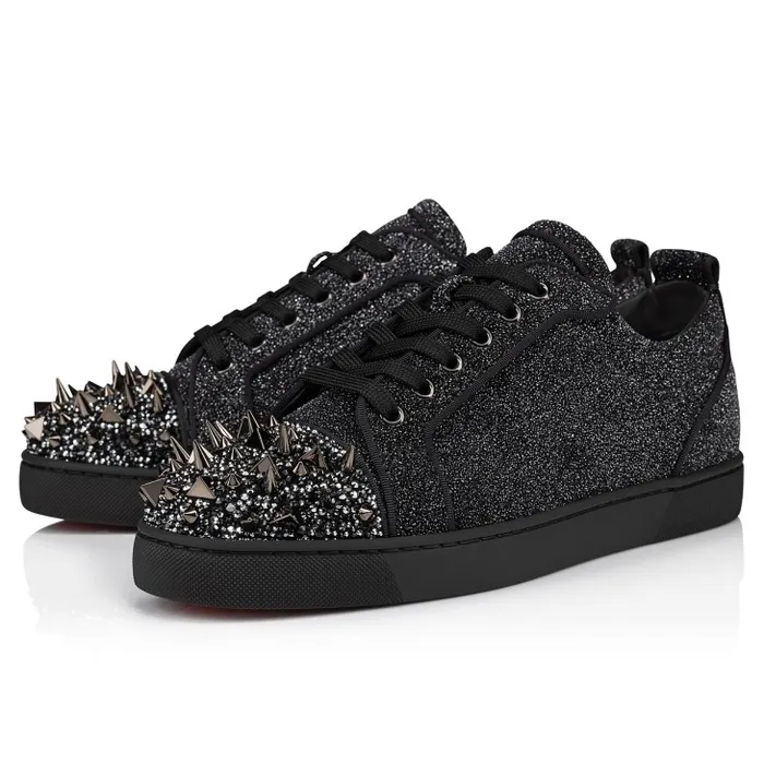 Christian Louboutin Sneakers Men Louis Junior P Pik Pik Strass Sneakers 8211 Suede Leather Comete And Strass 8211 Black Christian Louboutin Sneakers Men Louis Junior P Pik Pik Strass Sneakers 8211 Suede Leather Comete And Strass 8211 Black